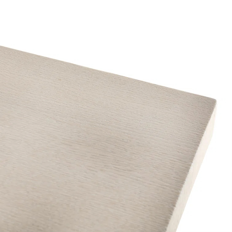 Modern Bleached Oak Veneer Rectangular Dining Table for Eight