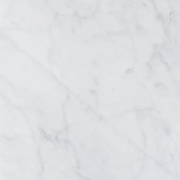 Voss Round Coffee Table - Natural and White Marble