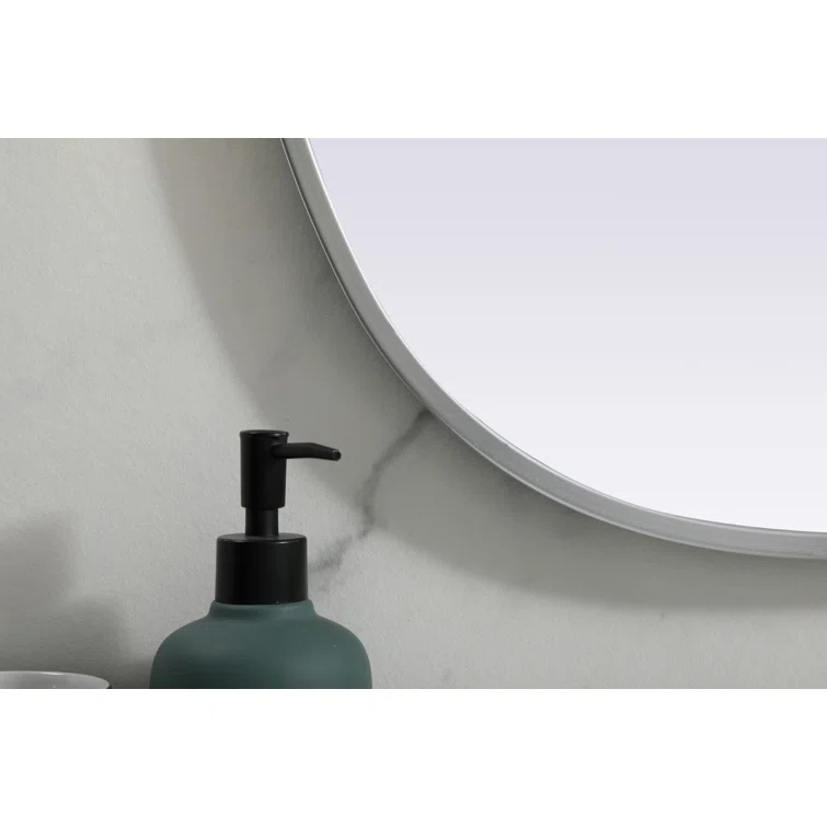 Sabine Metal Curved Oval Wall Mirror
