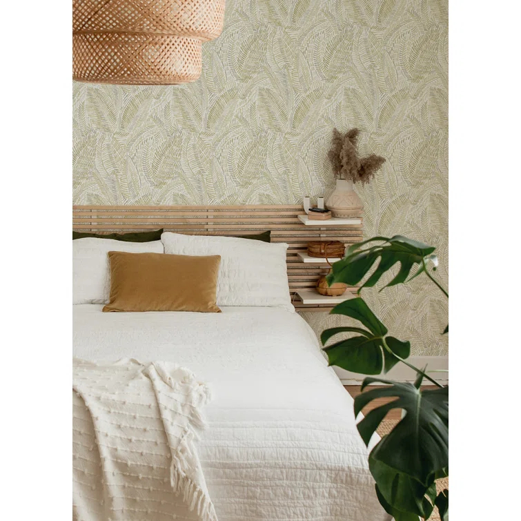 Fildia Honey Yellow Botanical Non-Pasted Wallpaper