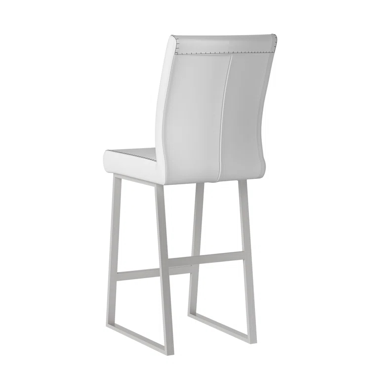 Gwen Upholstered 26.2'' Counter Stool with Metal Frame