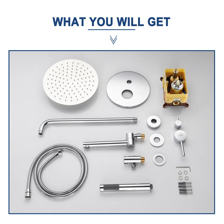 PureEssence Pressure-Balanced (Temperature And Volume) All-In-One Kit with Rough in-Valve