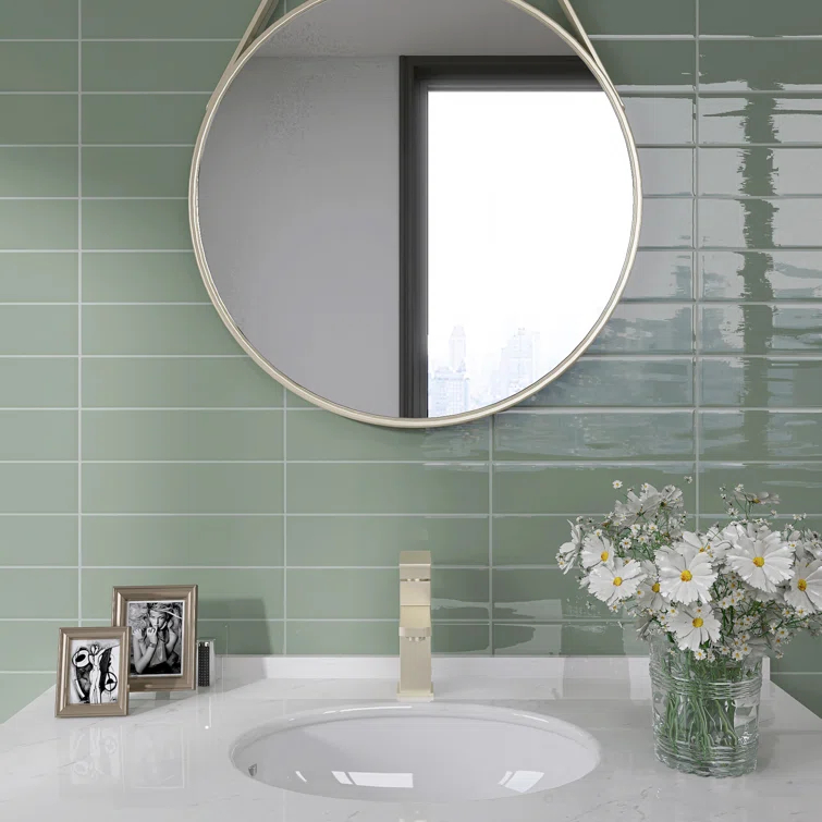 Zarati 2.95" x 11.81" Ceramic Wall Tile