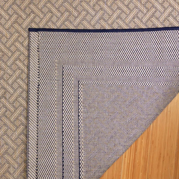 Gertmenian Paseo Soroa Chestnut Brown/Black Classic Border Indoor/Outdoor Flatweave Area Rug
