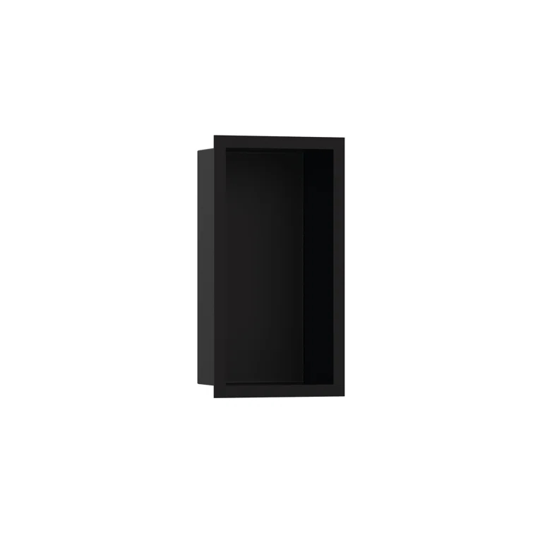 XtraStoris Individual Wall Niche Matte Black with Design Frame 15.38" x 9.5" x 4"