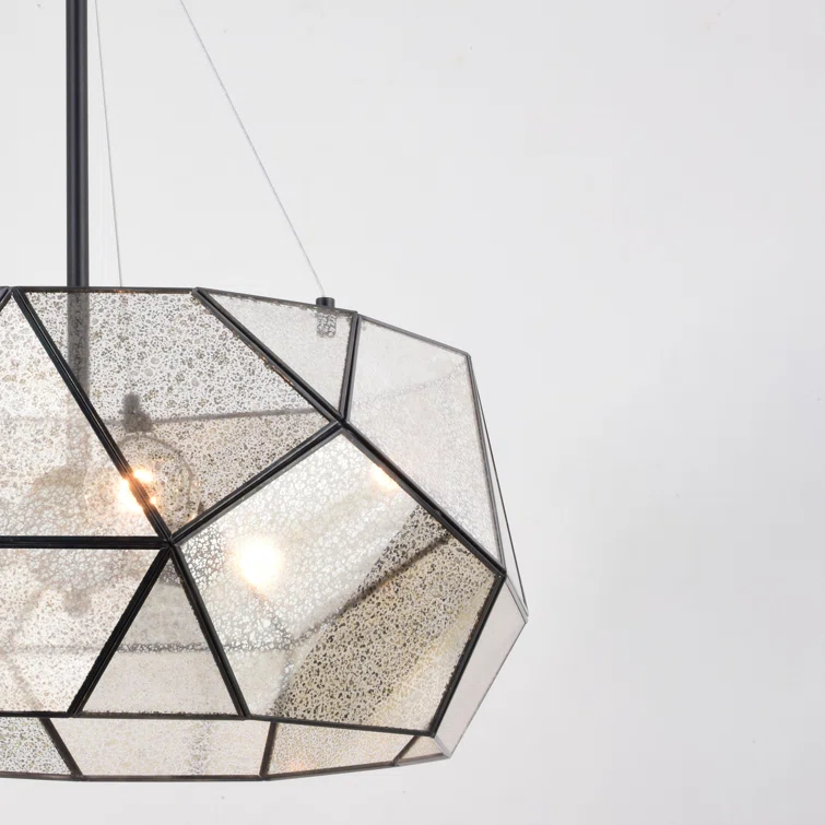 Everly Quinn 3 - Light Dimmable Geometric Chandelier