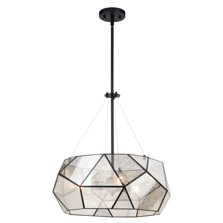 Everly Quinn 3 - Light Dimmable Geometric Chandelier