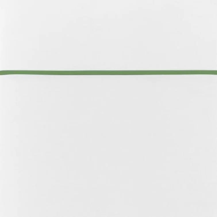White Cotton Percale Euro Sham with Satin Embroidery