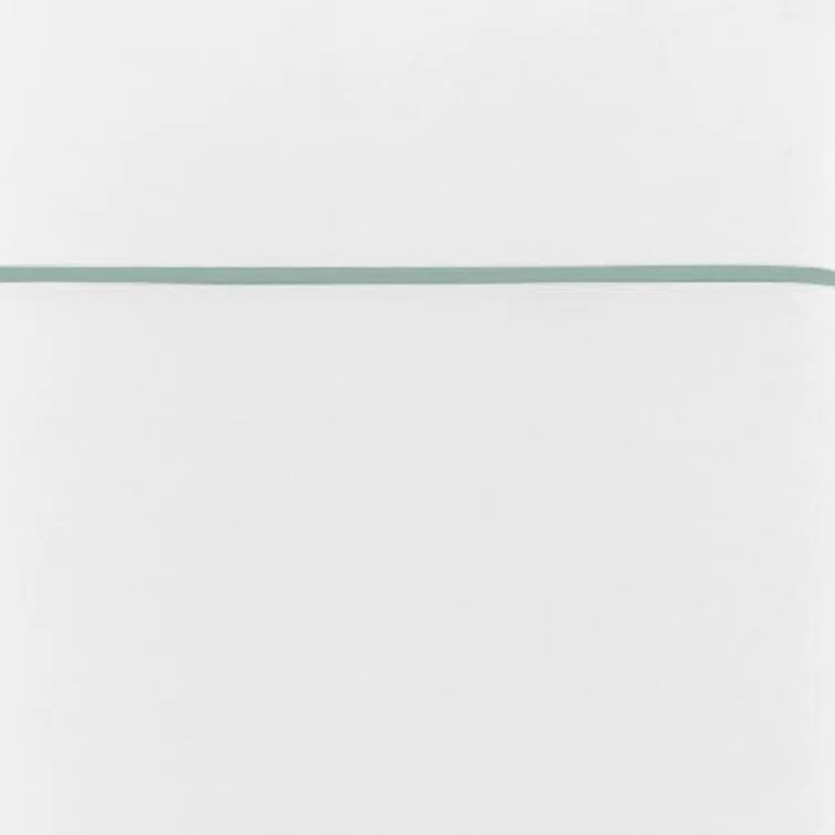 White Cotton Percale Euro Sham with Satin Embroidery