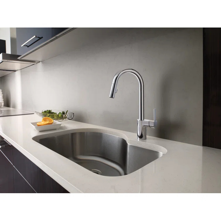 Moen Align One Handle Modern Kitchen Pulldown Faucet with Reflex and Power Clean Technology