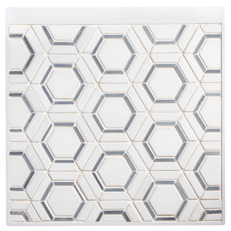 Hexaco Natural Stone Hexagon Mosaic Kitchen Backsplash, Bathroom, Shower, Pool, Wall and Floor Tile