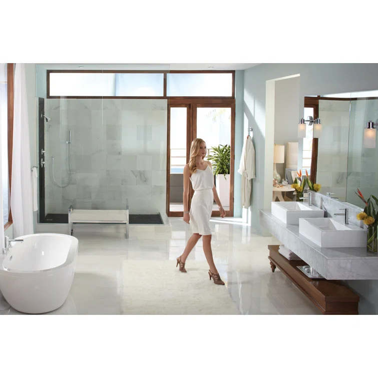 Align Double Handle Deck Mounted Roman Tub Faucet Trim