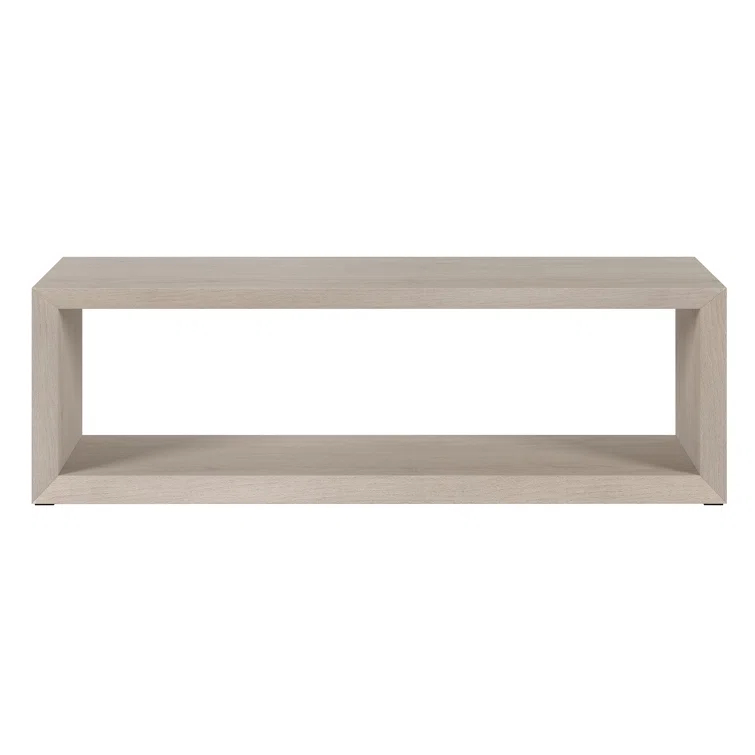 Foxtrot Faux Wood Coffee Table With Shelf