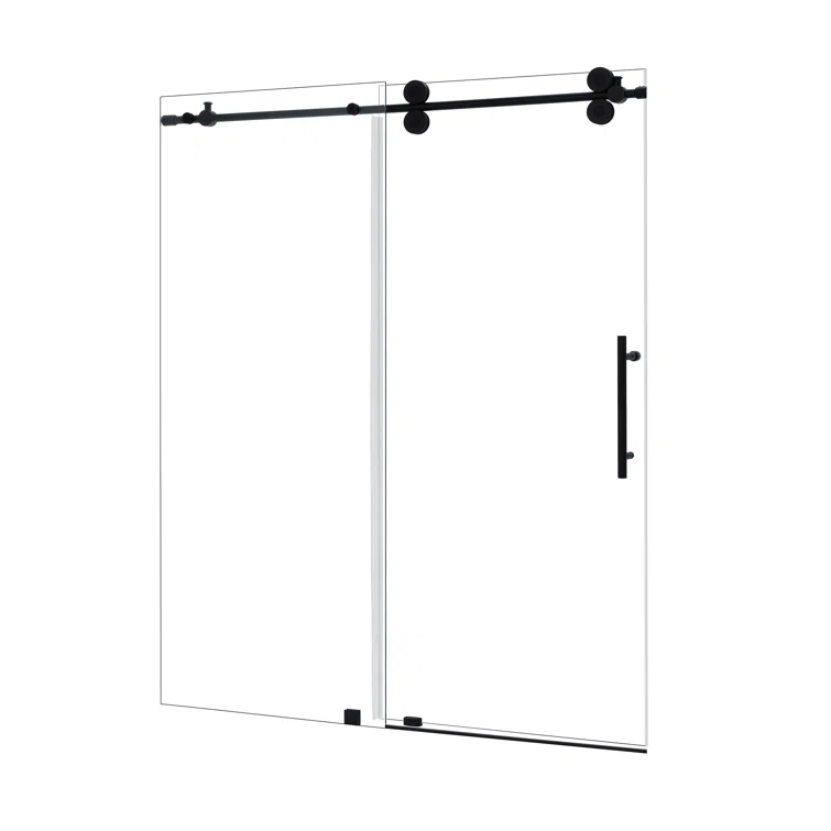 64" - 68" W x 78" H Single Sliding Frameless Shower Door