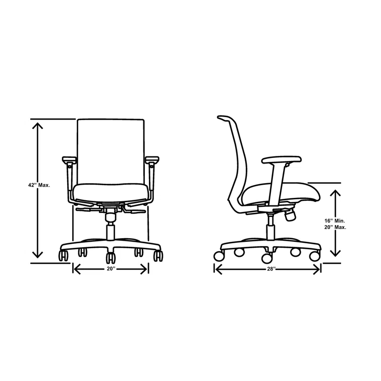 Convergence Mesh Ergonomic Task Chair