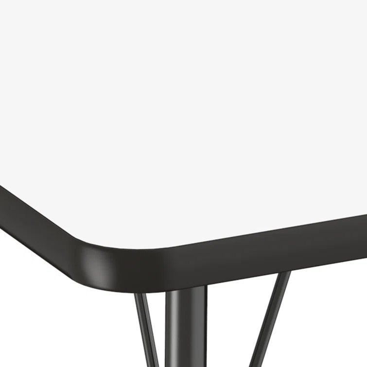 36" x 72" Half Moon T-Mold Activity Table with Adjustable Legs