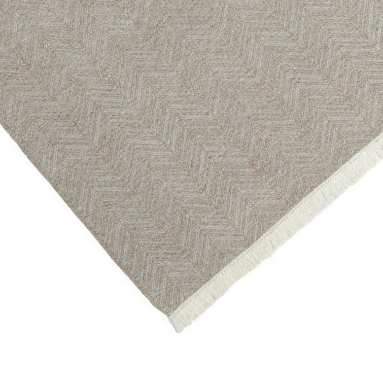 Handmade Flatweave Neutral Gray Rug
