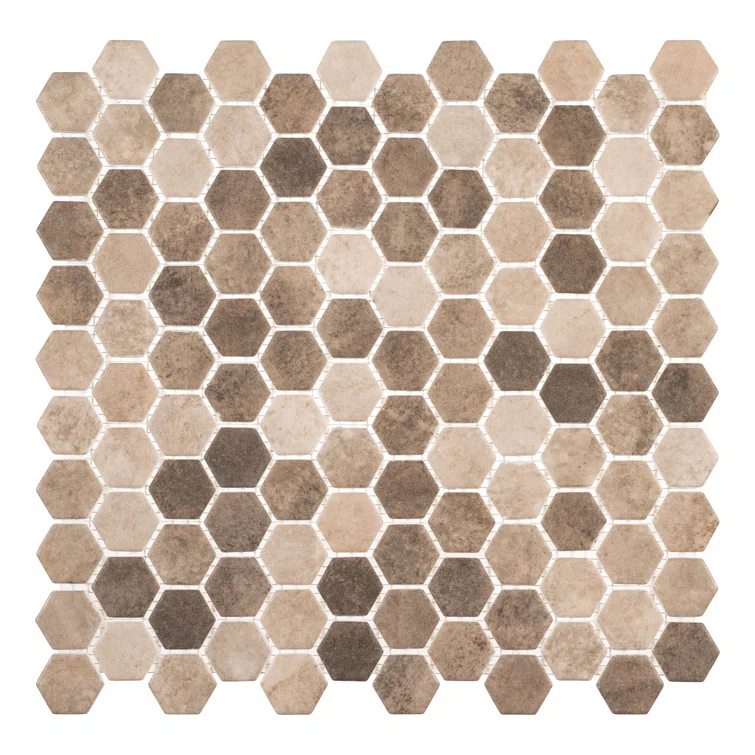 Trillions Hexagon Honeycomb Glass Mosaic Kitchen Backsplash, Bathroom, Shower, Pool, Wall and Floor Tile