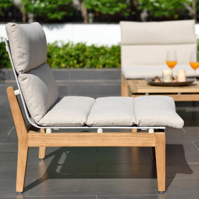 Britney 3 Piece Teak Seating Group with Cushions