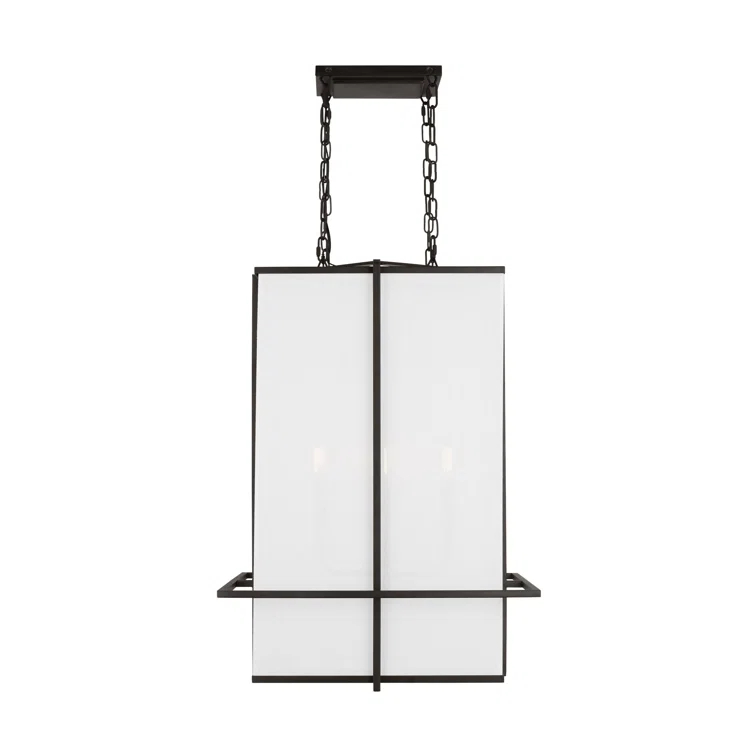4 - Light Dimmable Lantern Square / Rectangle Chandelier
