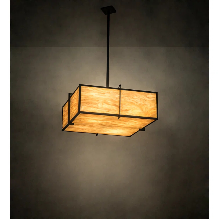 2nd Ave Lighting 4 - Light Brown Shaded Pendant