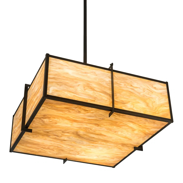 2nd Ave Lighting 4 - Light Brown Shaded Pendant