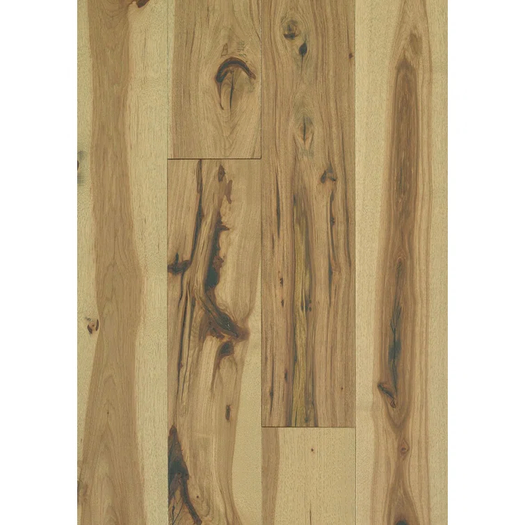 Chevalry Hickory 7-in W x 11.3 mm T x Varying Lengths Wire Brushed Engineered Hardwood Flooring