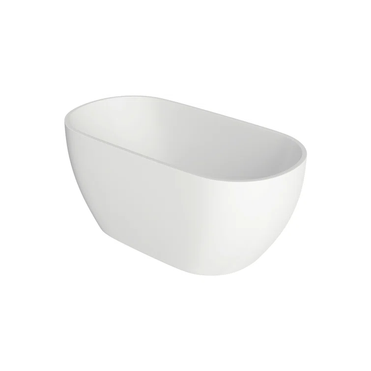 59.06'' x 29.53'' Freestanding Soaking Acrylic Bathtub