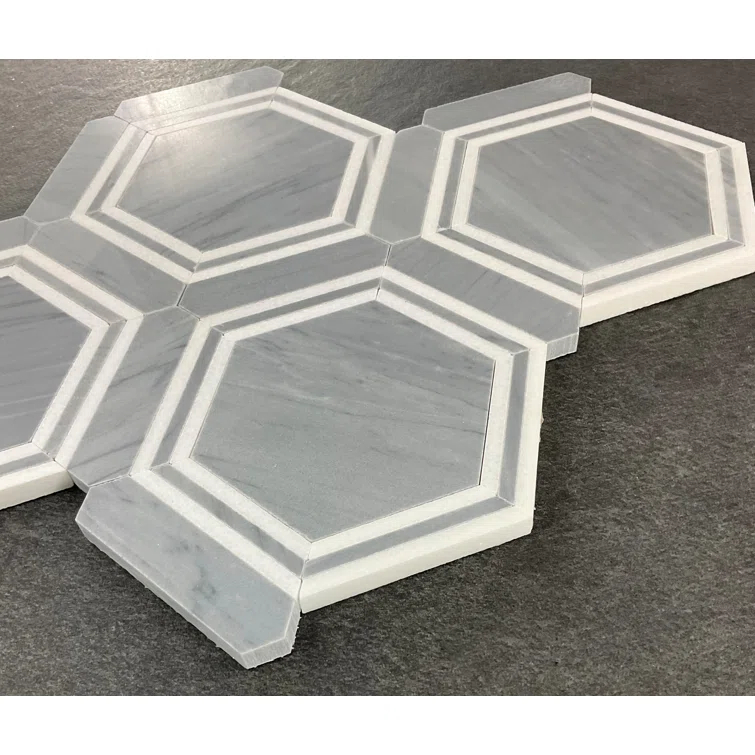 Marble Honeycomb Mosaic Wall & Floor Tile