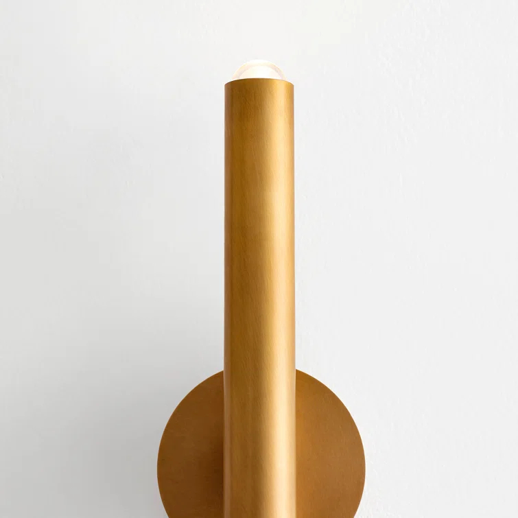 Elegant Brass 16" Dimmable LED Wall Sconce
