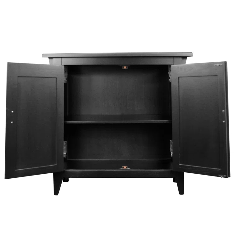 Mission Solid + Manufactured Wood Foyer Hall Cabinet Stand