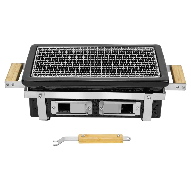 Square16''Charcoal BBQ Grill Hibachi Grill