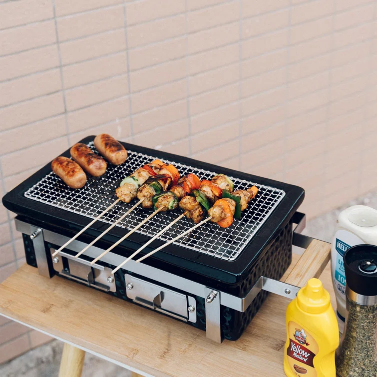 Square16''Charcoal BBQ Grill Hibachi Grill