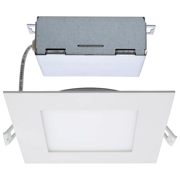 Satco S11830 6.69'' Selectable Color Temperature Dimmable Air-Tight IC Rated LED Canless Recessed Lighting Kit