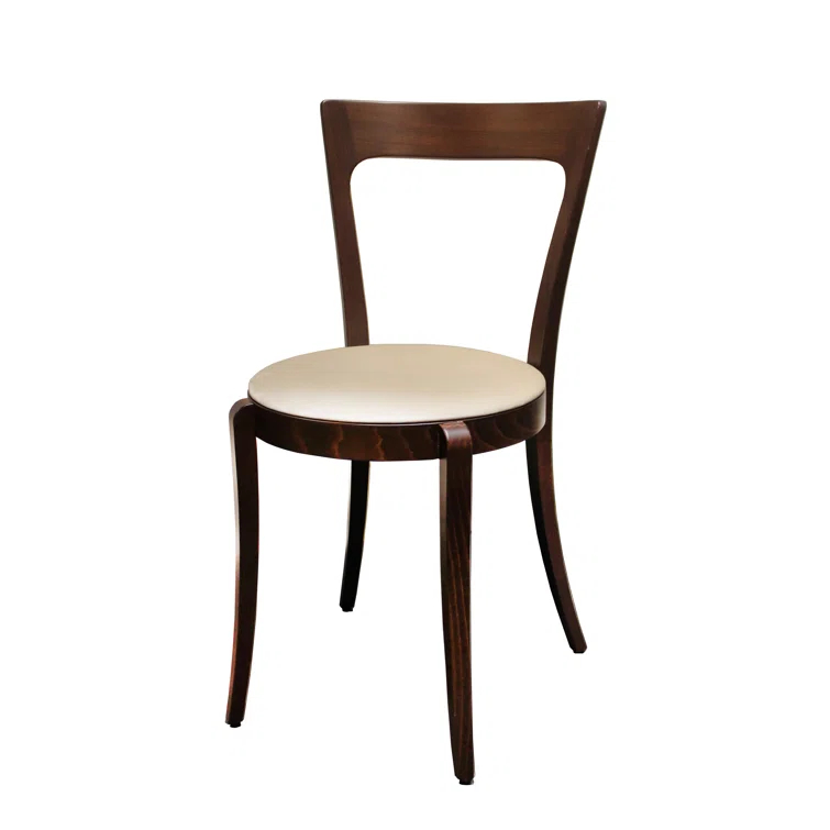 Maitland-Smith 20.5'' H Fabric Upholstered Walnut Stacking Side Chair
