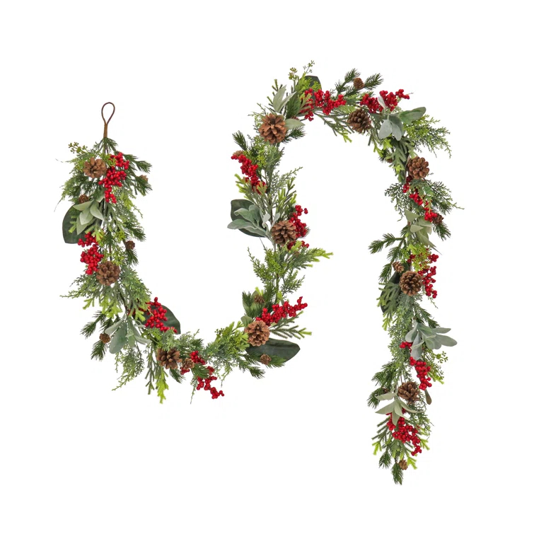 108'' in. Faux Garland