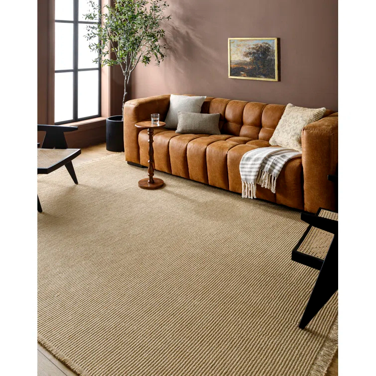 Kimi II Jute Rug by Becki Owens x Surya - Natural / 6'7" x 9'