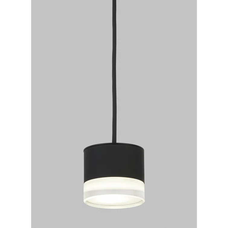Nightshade Black Crystal LED Indoor/Outdoor Pendant Light