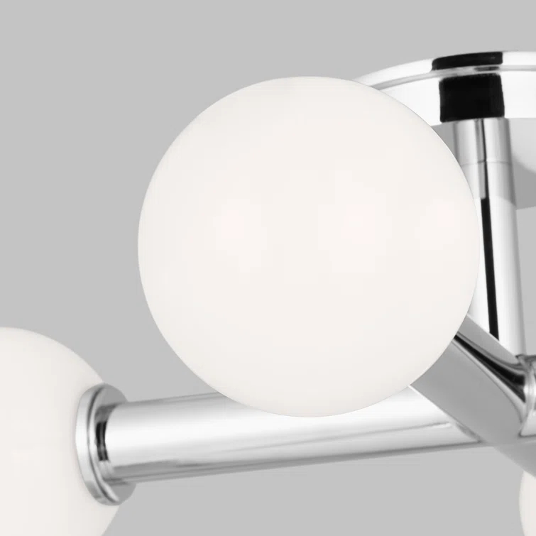 Allegra 4 Light Glass Semi Flush Mount
