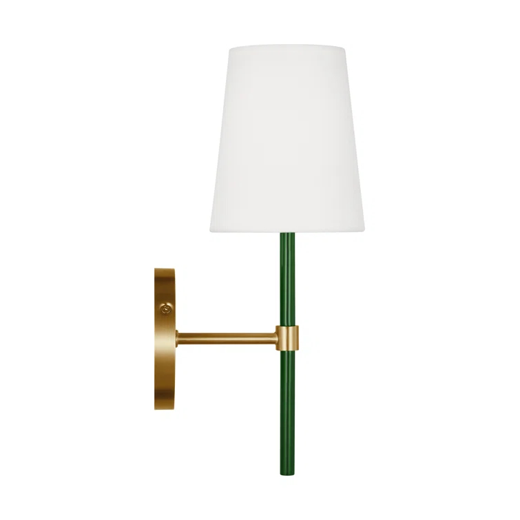 Emilia Single Light Steel Dimmable Armed Sconce