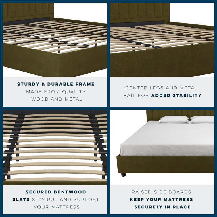 Brittany Tufted Upholstered Platform Bed