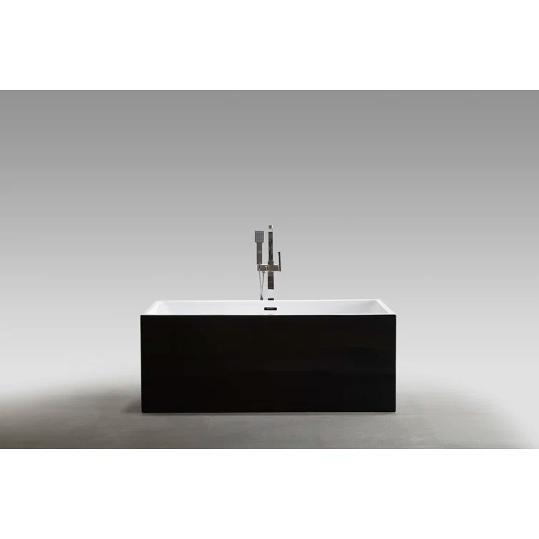 Bellaterra Home BA6813BL Toulouse 59.1'' x 29.5'' Freestanding Soaking Acrylic Bathtub
