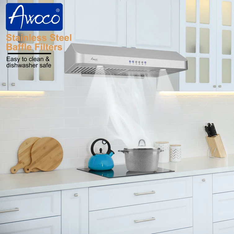 30" 900 CFM Ducted Under Cabinet Range Hood in Stainless Steel