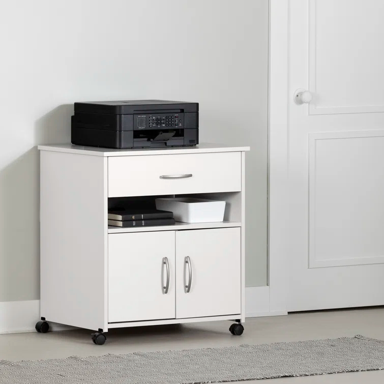 Axess 29.13'' H x 23'' W 1 Printer Stand with Wheels