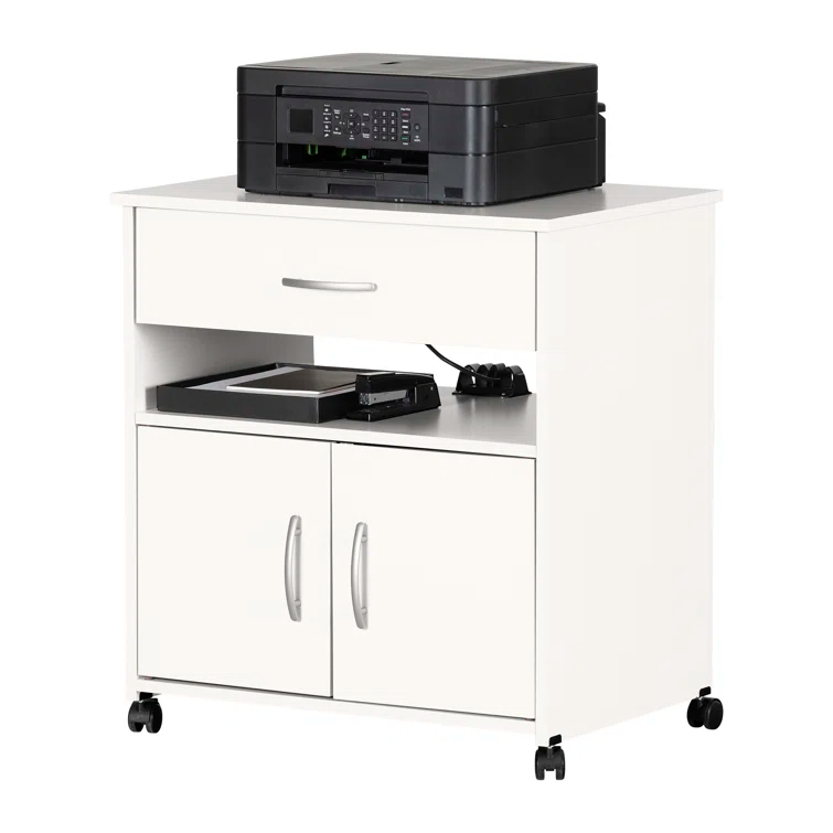 Axess 29.13'' H x 23'' W 1 Printer Stand with Wheels