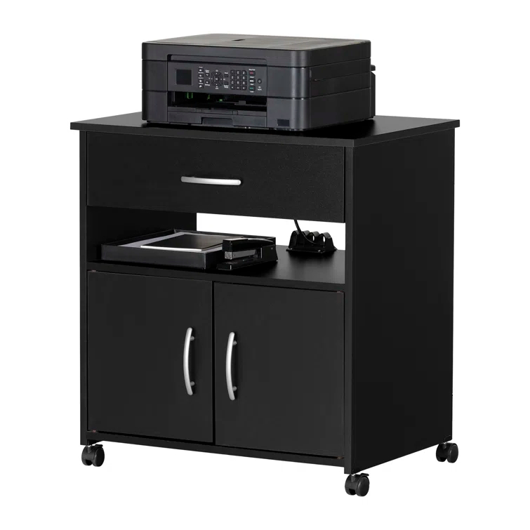 Axess 29.13'' H x 23'' W 1 Printer Stand with Wheels