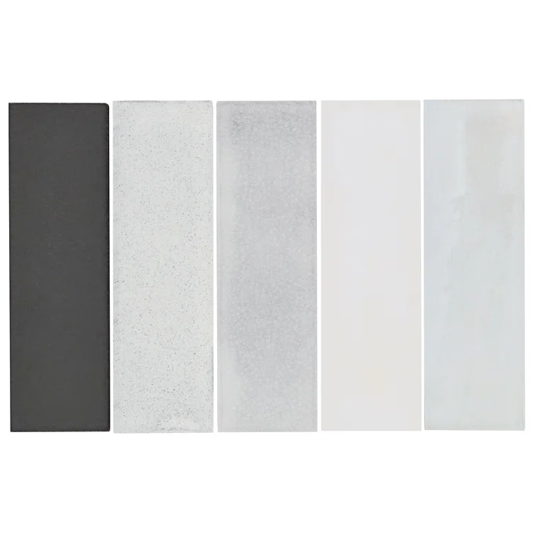 Groovy Blend 2" x 8" Glossy Lava Stone Subway Wall Tile (3.88 Sq. Ft. / Case)