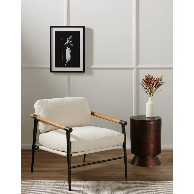 Simone Round Metal End Table (14.5")