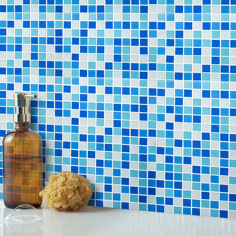 WS Tiles® 1" x 1" Straight Edge Glass Mosaic Tile