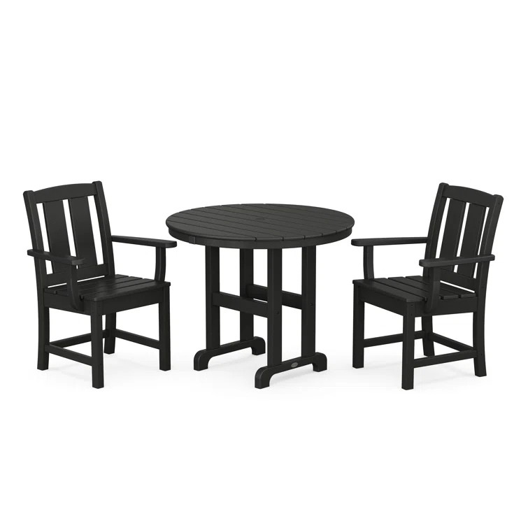 Mission 3-Piece Farmhouse Dining Set